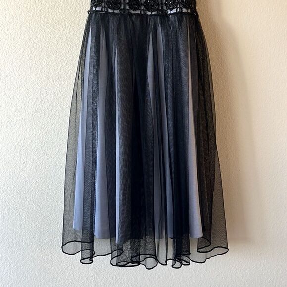 My Michelle Black and White Lace Dress - Picture 5 of 14